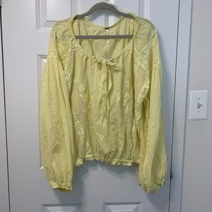 NWT Free People Lemon Gela Top Size Medium